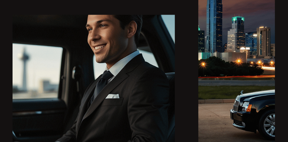 Corporate Car Service Dallas downtown by diamond luxe limos for affordable rideshare, hourly as directed, downtown dallas to dfw airport, cowboy game or and music event transportation service with us